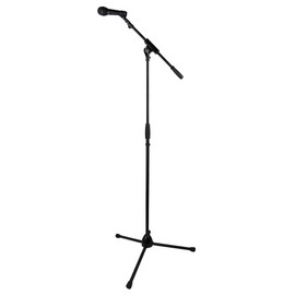 Gearlux Heavy-Duty Telescopic Boom Microphone Stand with Tripod Base and Adjustable Height up to 60 Inches - 1 Pack