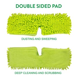 Pine-Sol Microfiber Chenille Mop Refill Compatible with Pine-Sol Dual-Sided Microfiber Mop, Replacement Head for Dry or Wet Use, Machine Washable Double Sided All Surface Cleaning