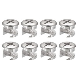 sourcing map Cam Lock Nut for Furniture, 8pcs 13x11mm Joint Connector Locking Nuts Furniture Connecting Cam Fittings