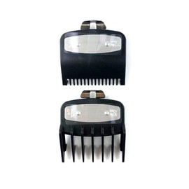 Bartschneider Aufsteckkamm-Set Kit,Aufschiebekämme Für Schermaschine,Kammaufsätze Set,Trimmer Aufsätze Aufsteckkamm,für Wahl Bartschneider Gesichtshaarschneider Friseursalons,2 Stück,Schwarz