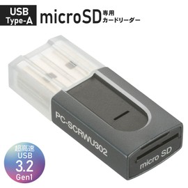 Ohm Denki Card Reader, For Micro SD Card, USB3.0 Type A Connector, PC-SCRWU302-H 01-3967 Ohm Electric OHM