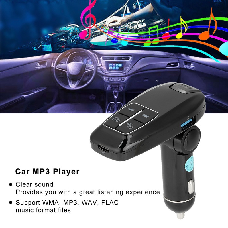 Auto Car FM Transmitter MP3 Player Bluetooth Handsfree Dual USB