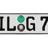 Italy Flag Euro Style Plate and Frame Package - Plate,