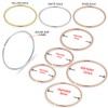 AZARIO LONDON 9ct Gold 0.4mm Seamless Continuous Nose Ring White
