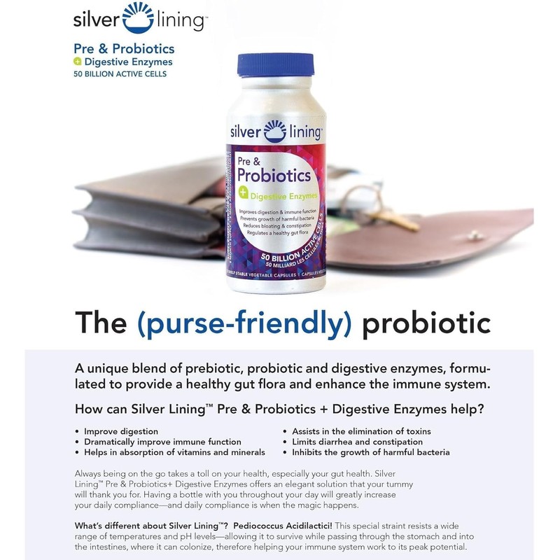 Silver Lining Pre & Probiotics + Digestive Enzymes | 50