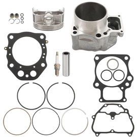 Silscvtt Cylinder Piston Top End Kit Replacement for Honda Pioneer 520 Foreman 500 Foreman Rubicon 500 2020-2023 2024 Replacement for 12251-HR6-B01 13111-HP5-600