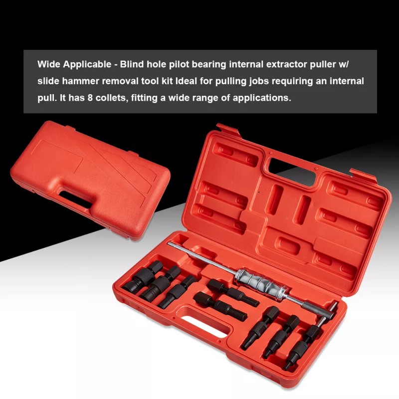 VLAND 9pc Blind Hole Inner Bearing Puller Set Remover Slide