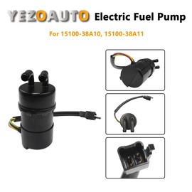 Yezoauto Fuel Pump(4 wire plug type) for Suzuki VS600 85-97/ VS700 86-87 / VS750 88-91 / VS800 Intruder 92-04 / VS800GL Boulevard S50 2005/ VS800 Boulevard S50 06-09 Replaces 15100-38A10 15100-38A11