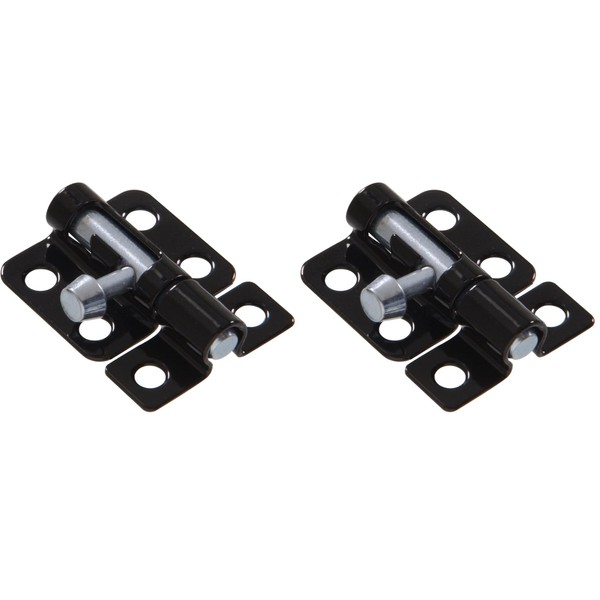 Hardware Essentials Hardware Essentials 851001 Barrel Bolt Black 2" (Pack