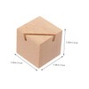 CIYODO 4Pcs Wooden Card Display Stands Rustic Photo Holders for