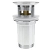 PrimeMatik - Universal Pop-Up Drain Fitting 9 cm for Washbasin