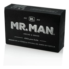 Jabón Artesanal Natural Mr. Man 100g | Para Afeitar y Cuerpo – Piel Limpia, Suave y Masculina 🌿