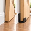 Adjustable Barn Door Guide – Black Stainless Steel Floor and