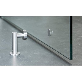 PHOS Design Door Stop with Magnet, Stainless Steel Solid Material Matt, Door Stop, Window Stop, Spacer, Heavy, Floor Mounting, Magnetic Holder, Magnetic Door Stop, Door Magnet