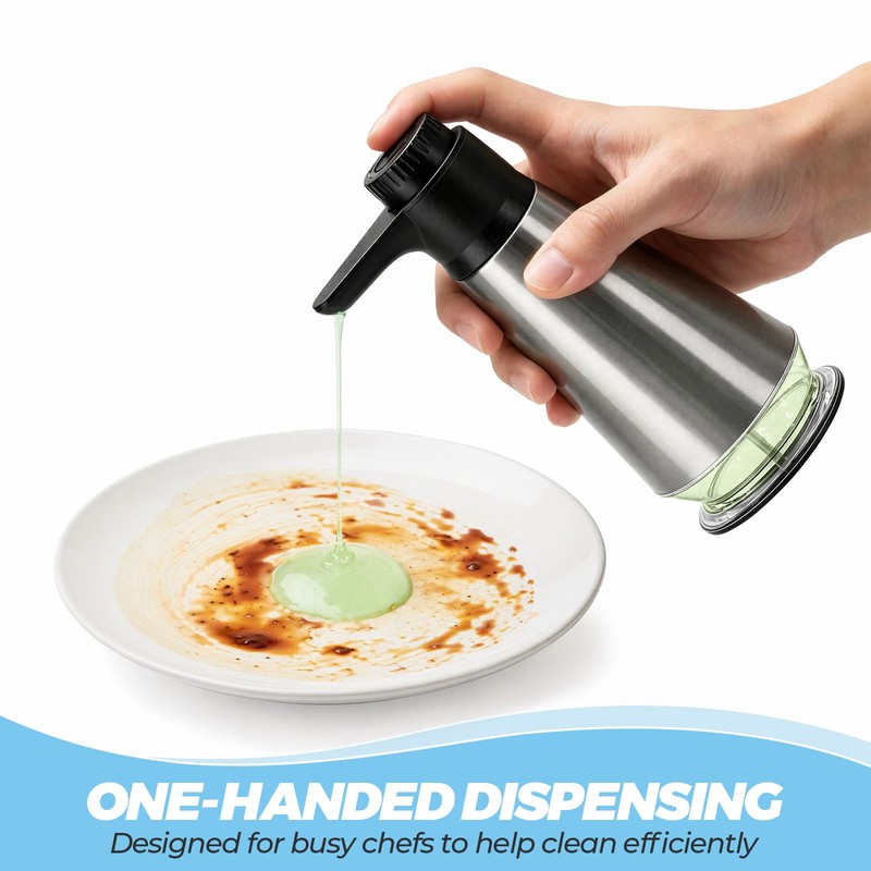 EEKEDO Stainless Steel Soap Dispenser for Hand Soap & Dish