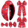 NLCAC Christmas Headbands for Women Snowflake Christmas Bows Headband Hair