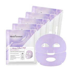 About Me [MediAnswer] Collagen Mask (Pack of 5) (Pack of 5, Calming Collagen Mask)