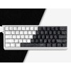 double shot PBT keycaps,white and black,Topographic keycaps,lines backlit,Shine Through keycap,Side