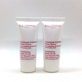 Clarins 2x Clarins 1 oz / 30 ml exfoliating body scrub unboxed travel size R5