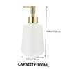 ABOOFAN 2pcs Refillable Ceramic Shampoo Dispenser Elegant Bathroom Soap Pump