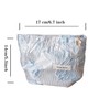 RANIT Fresh Style Lily Embossed Cosmetic Bag - Travel Toiletry