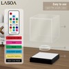 LASOA Baseball Display Case with RGBW LED Light, Acrylic Display