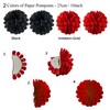 ZERODECO Party Decoration, Hanging Paper Fans Pom Poms Flowers Garlands
