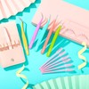 6pcs Eyelash Tweezers Lash Extension Tweezers for False Lashes,Christmas Gifts