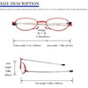 REAVEE 3 Pack Folding Reading Glasses for Men Women, Blue