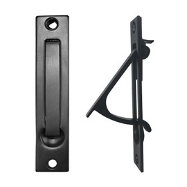 senharvest Pocket Door Edge Pull - Hidden Edge Handles Hardware for Easy Access, Stylish Pocket Door Pull, Ideal Pocket Door Hardware Solution. (Black, 1 Pack)