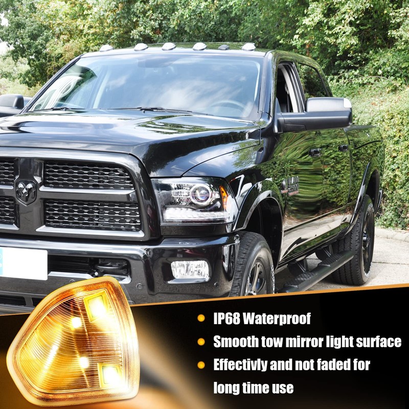 Paddsun Left and Right LED Side Mirror Turn Signal Light