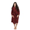 Leveret Womens Robe Soft Micro Fleece Plush Shawl Collar Bathrobe