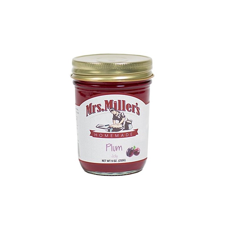 Mrs. Miller's Amish Homemade Plum Jelly, 8 oz - Pack
