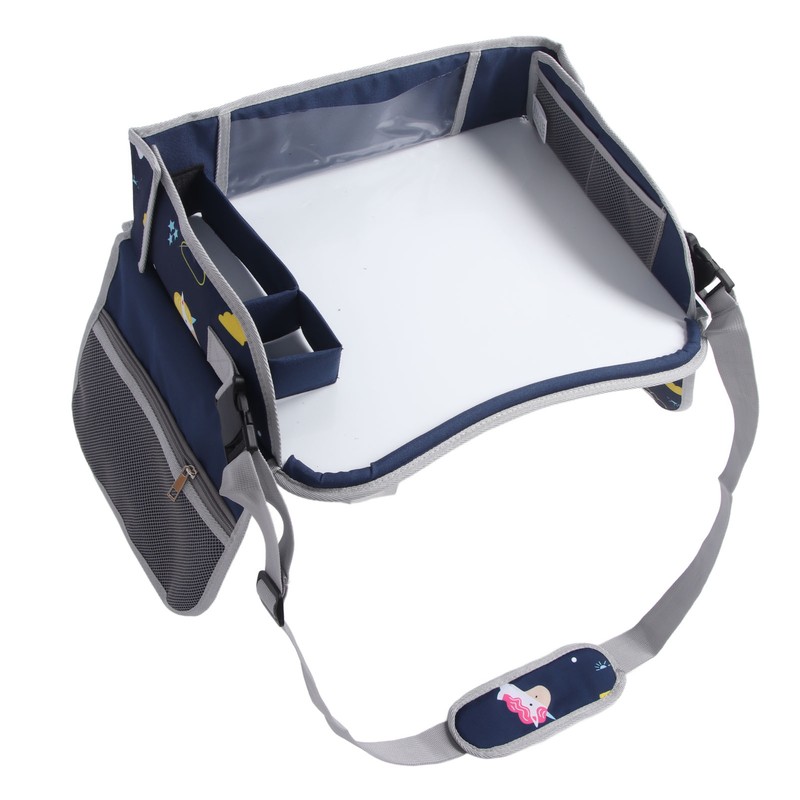 Kids Travel Tray Erasable Drawing Board Organization Pockets Activity Essentials