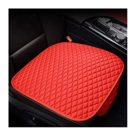 TSUGAMI Car Seat Bottom Cover, 2 Pack Front Seat Protector Pad Cover, Universal Auto Interior Seat Bottom Anti-Slip Cushion Mat, Soft and Breathable, Car Accessories for Truck, SUV, Van (Red)