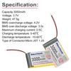 MakerHawk 3.7V 3000mAh LiPo Battery Rechargeable 1S 3C Lithium Polymer