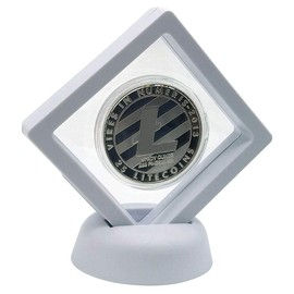 SUPIA Actual Physical Lite Coin with Silver Plating Display Iem Case and Box Collector's Set (Silver Lite Coin)