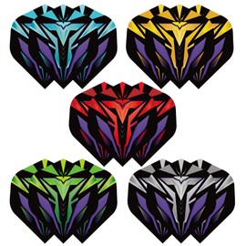 WLHGH Dart Flights, 5 Sets of 3 Pieces, Total 15 Premium PET Standard Dart Flights for Soft and Steel Tip Darts