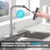 AVSIILE Brushed Nickel Kitchen Faucets with Pull Down Sprayer &