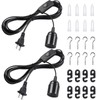 DiCUNO Extension Hanging Lantern Cord Cable, E26 Pendant Light Lamp