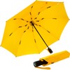 iX-brella Reverse Reverse Opening Fiberglass Pocket Umbrella with Coloured Spokes,