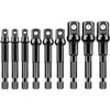 ELANE 9PCS Drill Bit Socket Adapter,Socket Adapter for Drill,Impact Socket