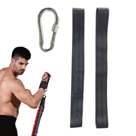 Fitness Battle Rope,Non-Slip Reinforced Nylon Straps Rope Holder Fitness Strap Kit - Portable Fitness Training Kit Tension Rope Fitness Equipment for Home Gym