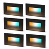CLOUDY BAY 120V 5CCT Dimmable LED Indoor Outdoor Step Light,2700K/3000K/3500K/4000K/5000K,Stair