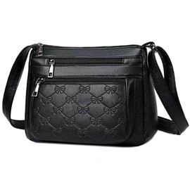 JIANGWEI Women's Shoulder Bag, PU Leather, Crossbody Bag, Lightweight, Crossbody Bag, Stylish, Large Capacity, Waterproof, 2-Way Multifunctional, Work or School, Travel, Spring, Summer, Autumn,