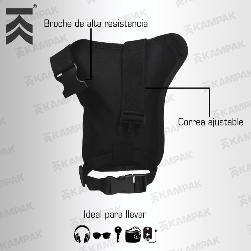 Kampak Piernera Tactica PI10 Multibolsillos Semi repelente Multiusos