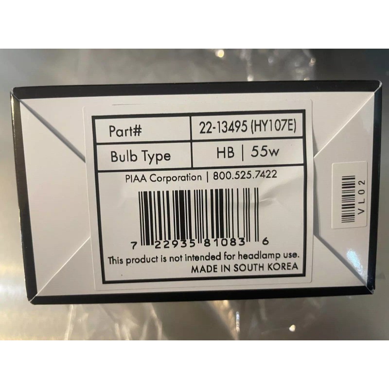 PIAA 22-13495 9005/9006 HB3/HB4 Yellow Solar Replacement Bulb