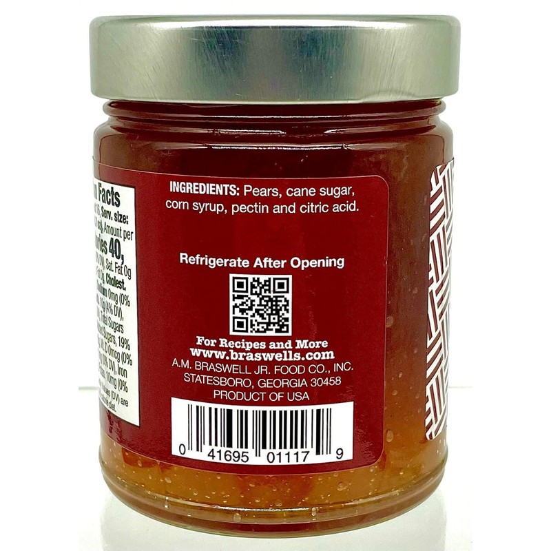 Braswell's Pear Preserves 11 oz.