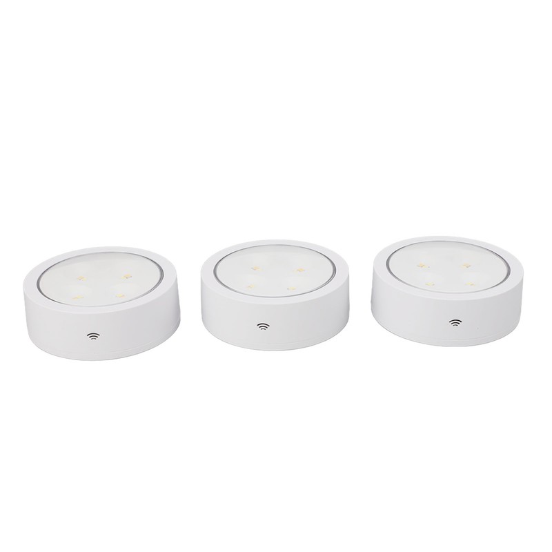 3Pcs Remote Control LED Light ABS Night Lamp Home Decoration