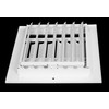 HVAC Premium 6"w X 6"h 1-Way Air Vent Adjustable Aluminum